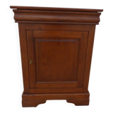 Large jam jar in solid cherry wood with its secret drawer and one door