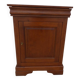 Large jam jar in solid cherry wood with its secret drawer and one door
