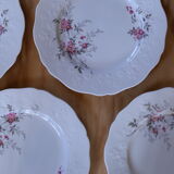 5 vintage plates in Sologne porcelain