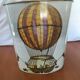 Waste paper basket Metal decor Hot air balloons
