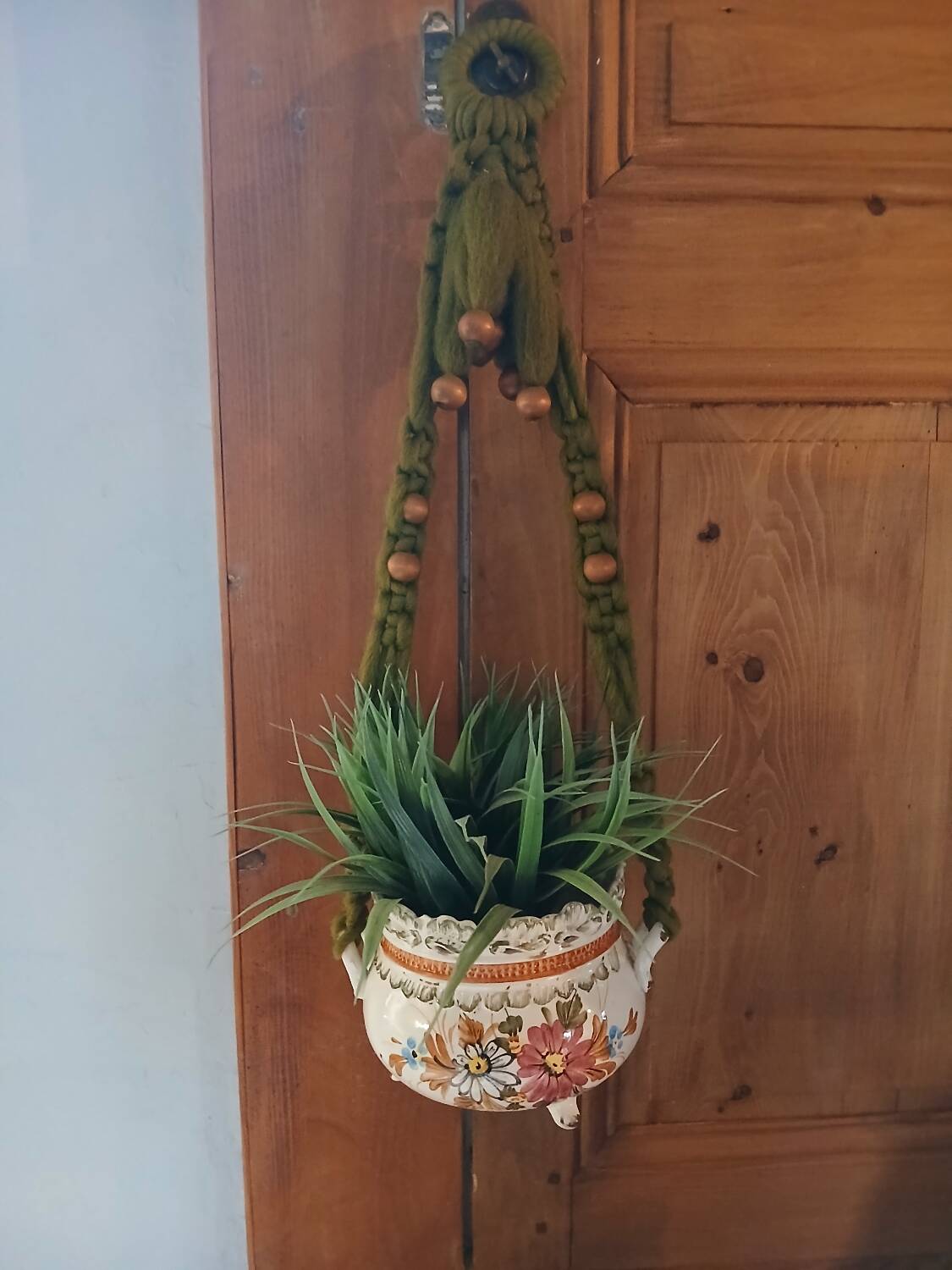 Vintage hanging plant holder