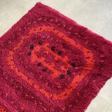 Mid century rya rug / carpet scandinavian design, vintage