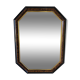 Octagonal vintage marbled mirror brown 61 x 82 cm