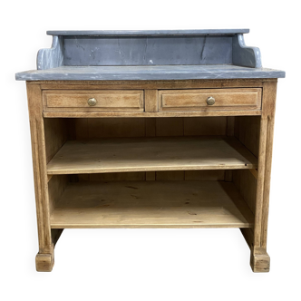 Table de toilette plateau marbre