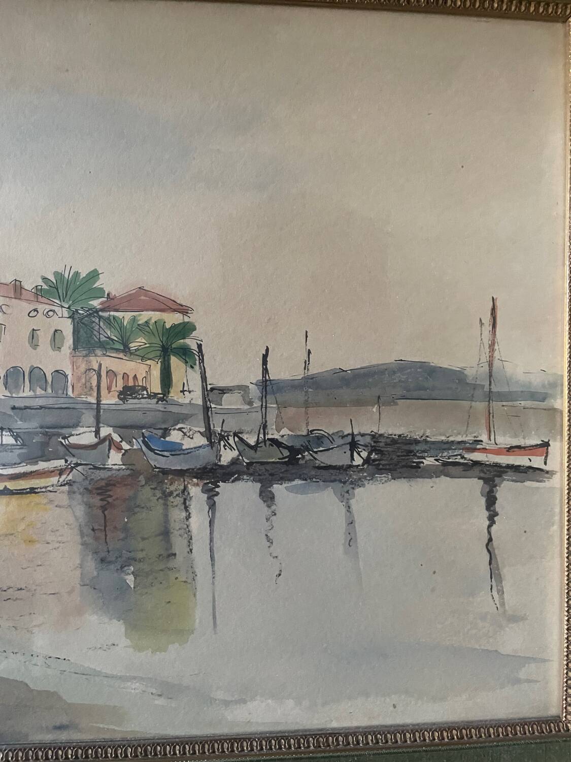 watercolour from the 1930s by Jacqueline Barbet