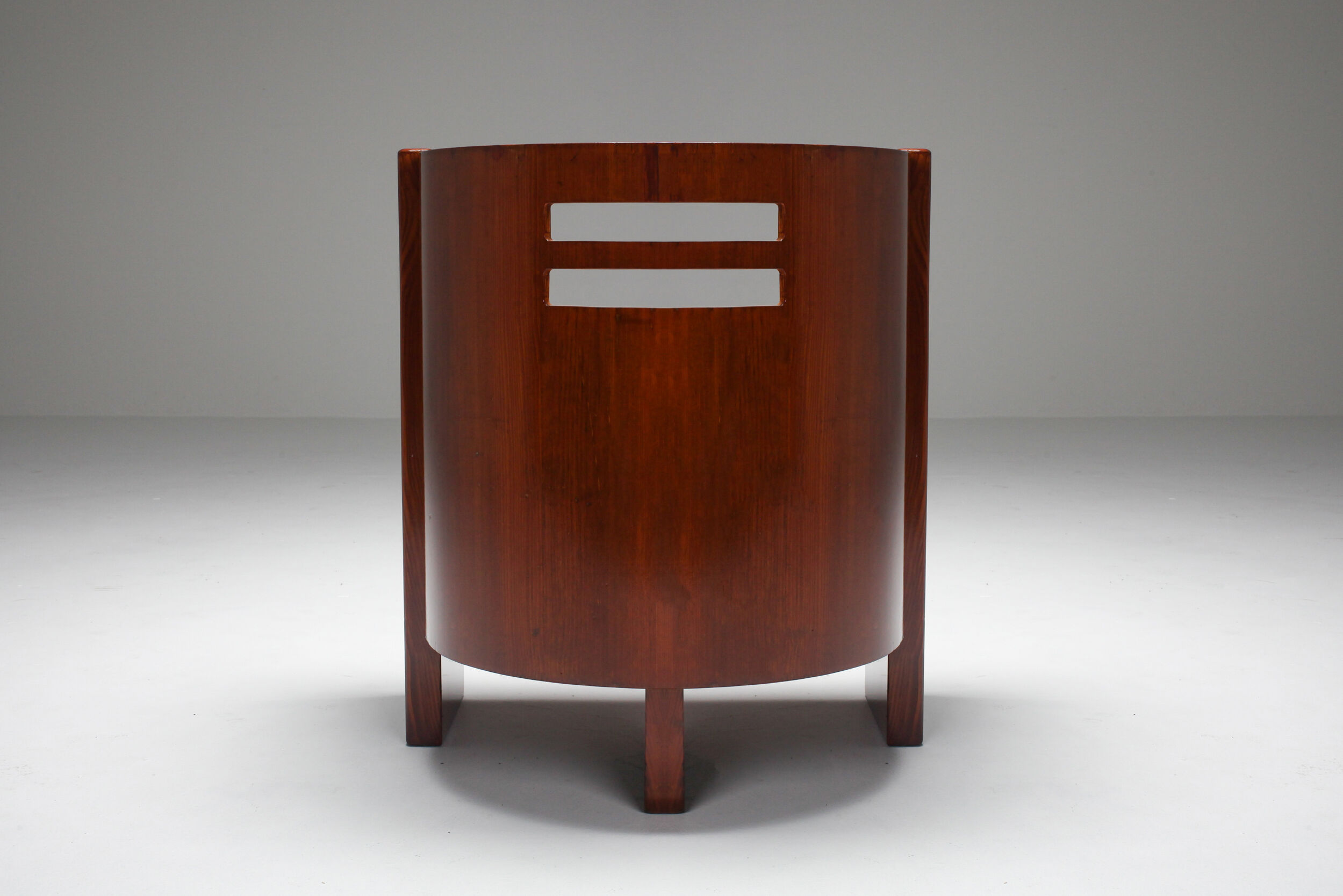 Fauteuil moderniste en acajou - années 1930