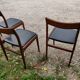 Set of 4 teak chairs scandinave style 60s