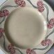 Series of 8 dessert plates 1900 in Longwy earthenware