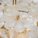 plafonnier fleur en verre Murano par Ernst Palme, Allemagne, années 1970