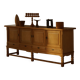 Brutalist Mid-Century Danish Buffet in Oak, Henning Kjærnulf, 1960s