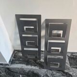 2 vintage magazine racks from the 2000s, minimalist design