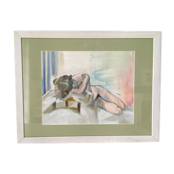 Female nude old painting