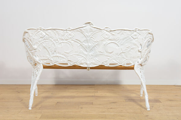Ensemble de jardin de style victorien Coalbrookdale – Banc et deux fauteuils, Royaume-Uni, années 1950, ensemble de 3