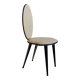 Chaise en vinyle crème et noir Umberto Mascagni