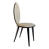 Chaise en vinyle crème et noir Umberto Mascagni