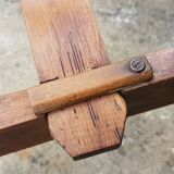 Old escabeau relooked on the sides and beautiful patina on the steps