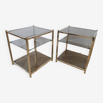 Tables d appoint belgo chrom années 70