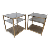 Belgo chrom side tables from the 70s