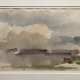 Landscape framed by Gustave Guétant (1873-1953)