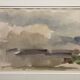 Landscape framed by Gustave Guétant (1873-1953)