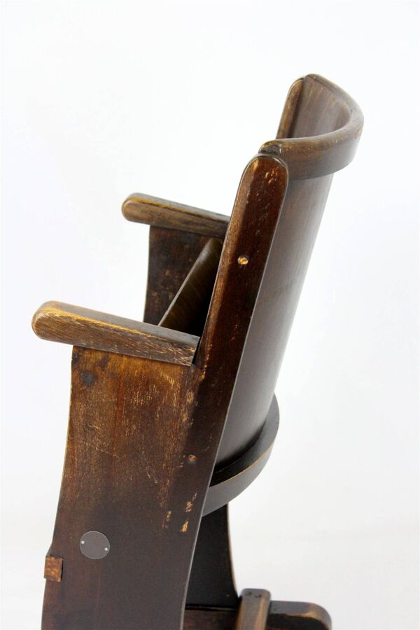 Chaise de cinéma, théâtre TON (Thonet) en bois, années 1940