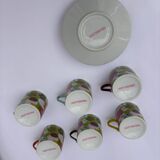 Suite of 12 coffee cups