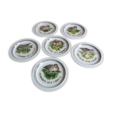 Lot of 6 porcelain plates