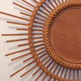 Rattan sun mirror