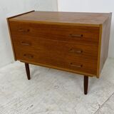 Commode scandinave en teck 1950s