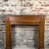 Fireplace surround in light oak 1980s