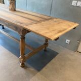 Table de ferme sablée à rallonges