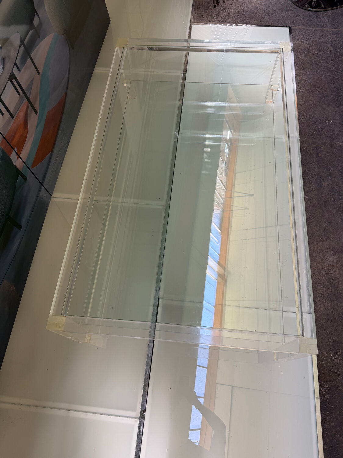 Table basse Altuglass et verre David Lange