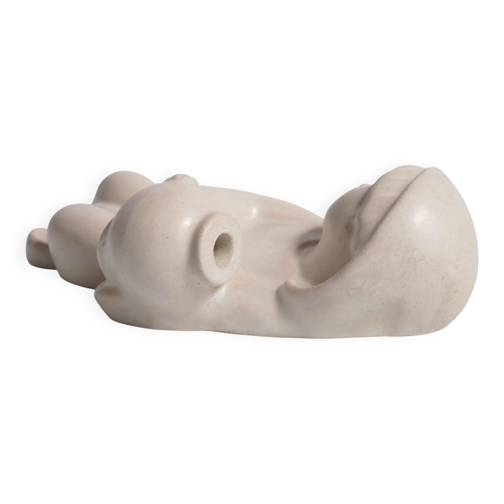 White Sconce with Boy Motif by Marianne Starck for Michael Andersen & Son