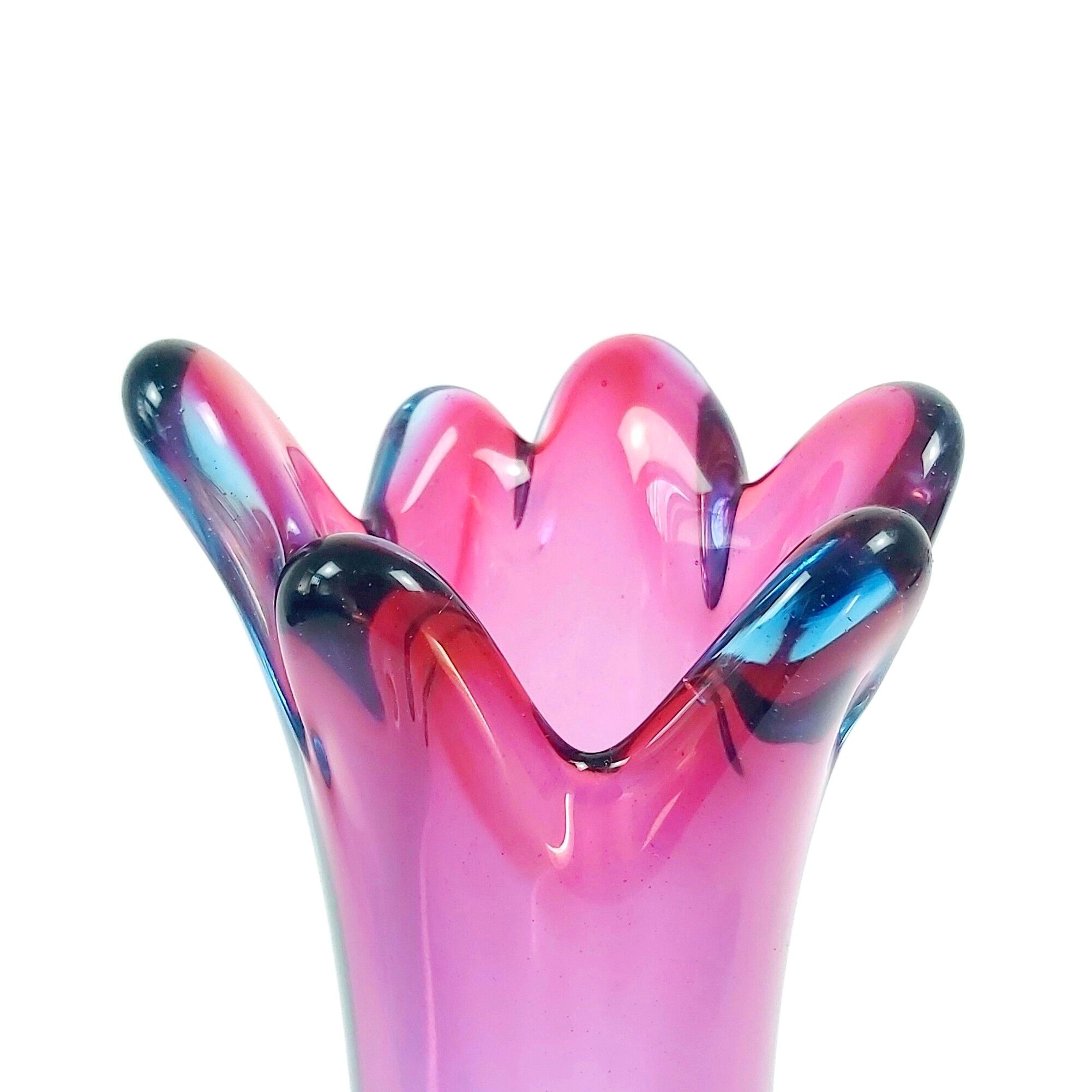 Mid-Century Murano Glass Vase from Fratelli Toso, 1950s