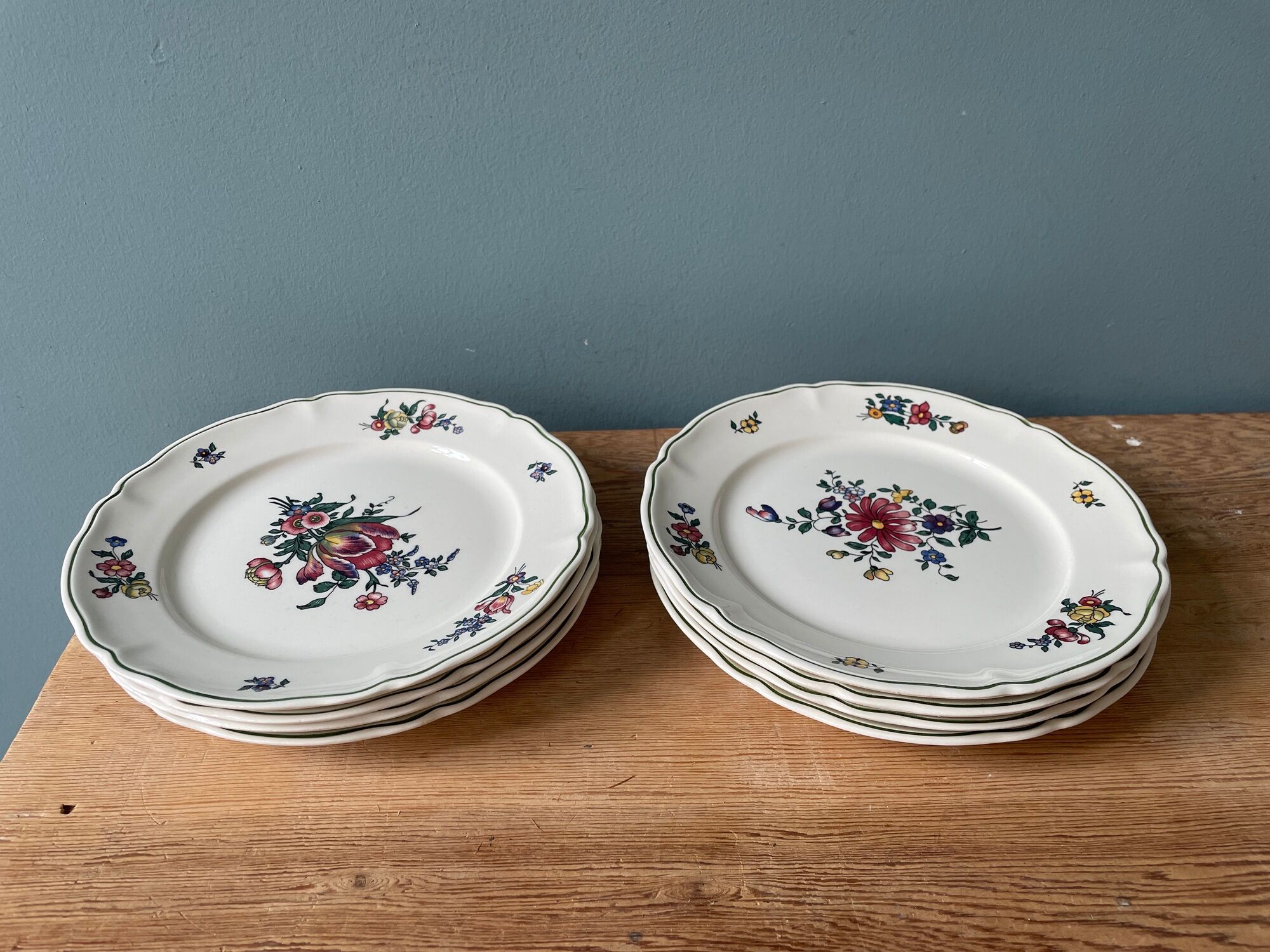 Set of 8 dessert plates Villeroy and Boch vieux Strasbourg