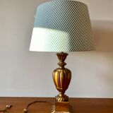 Gilded wooden lamp