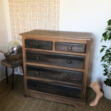 Solid pine chest of drawers