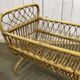 1960s rattan baby bed