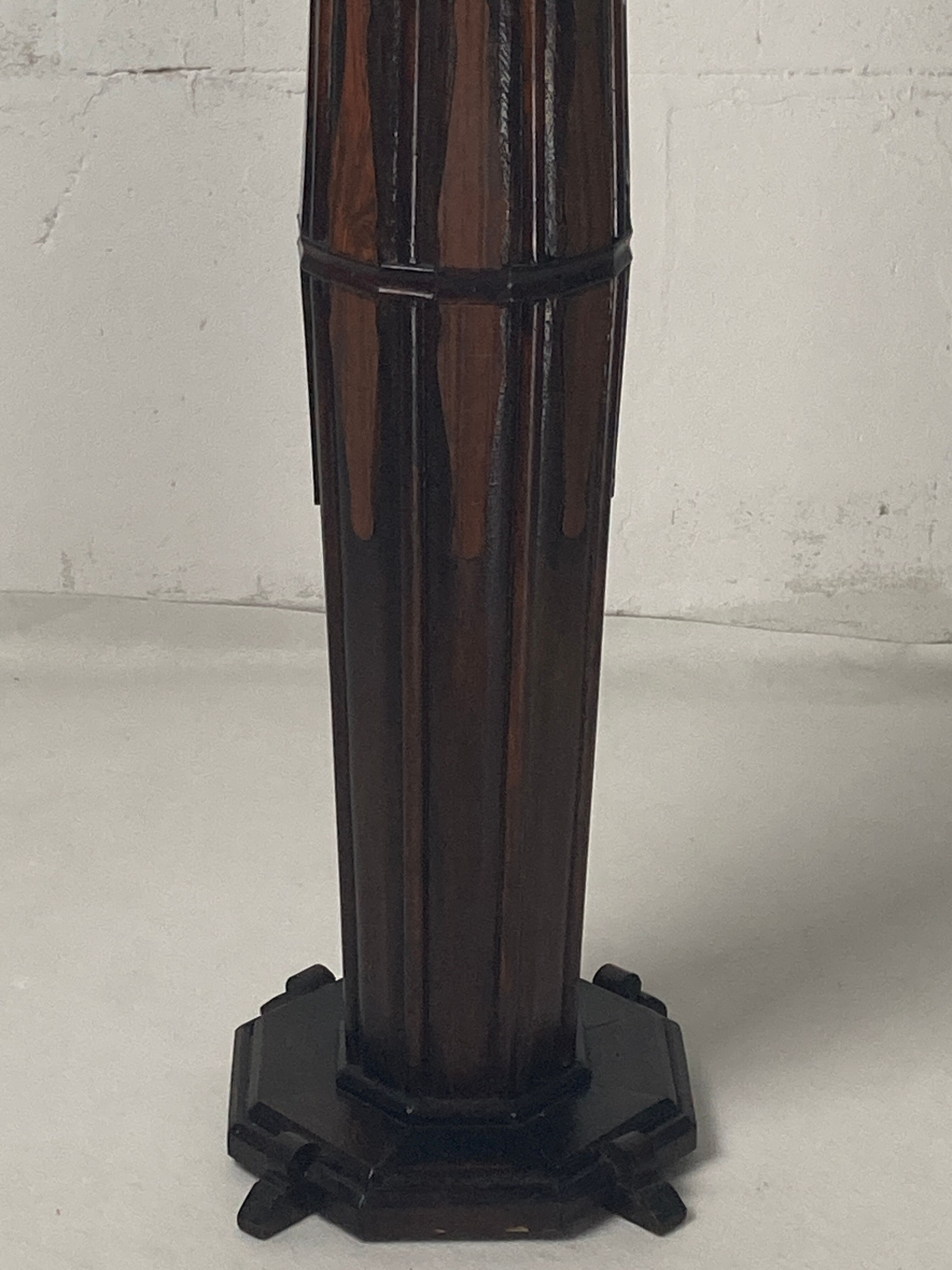 Dutch Art Deco Amsterdam School pedestal or plant stand, 1920s