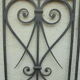 Wrought iron grid pair