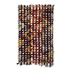 Vintage Handwoven Central Anatolian Kilim Rug with Colorful Pom Poms