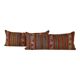 Set of 2 vintage kilim cushion covers 41x102 cm