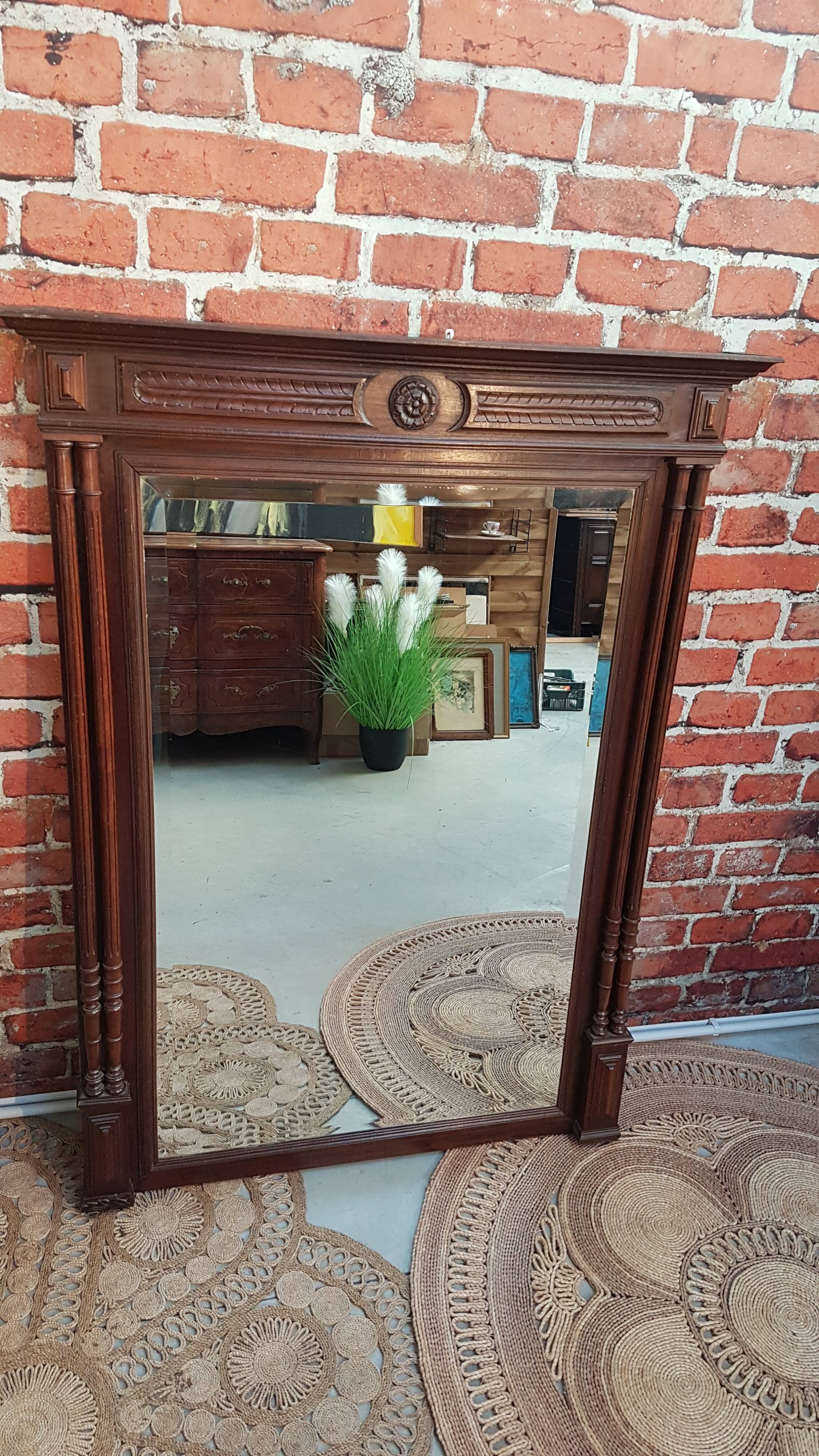 Wooden mirror