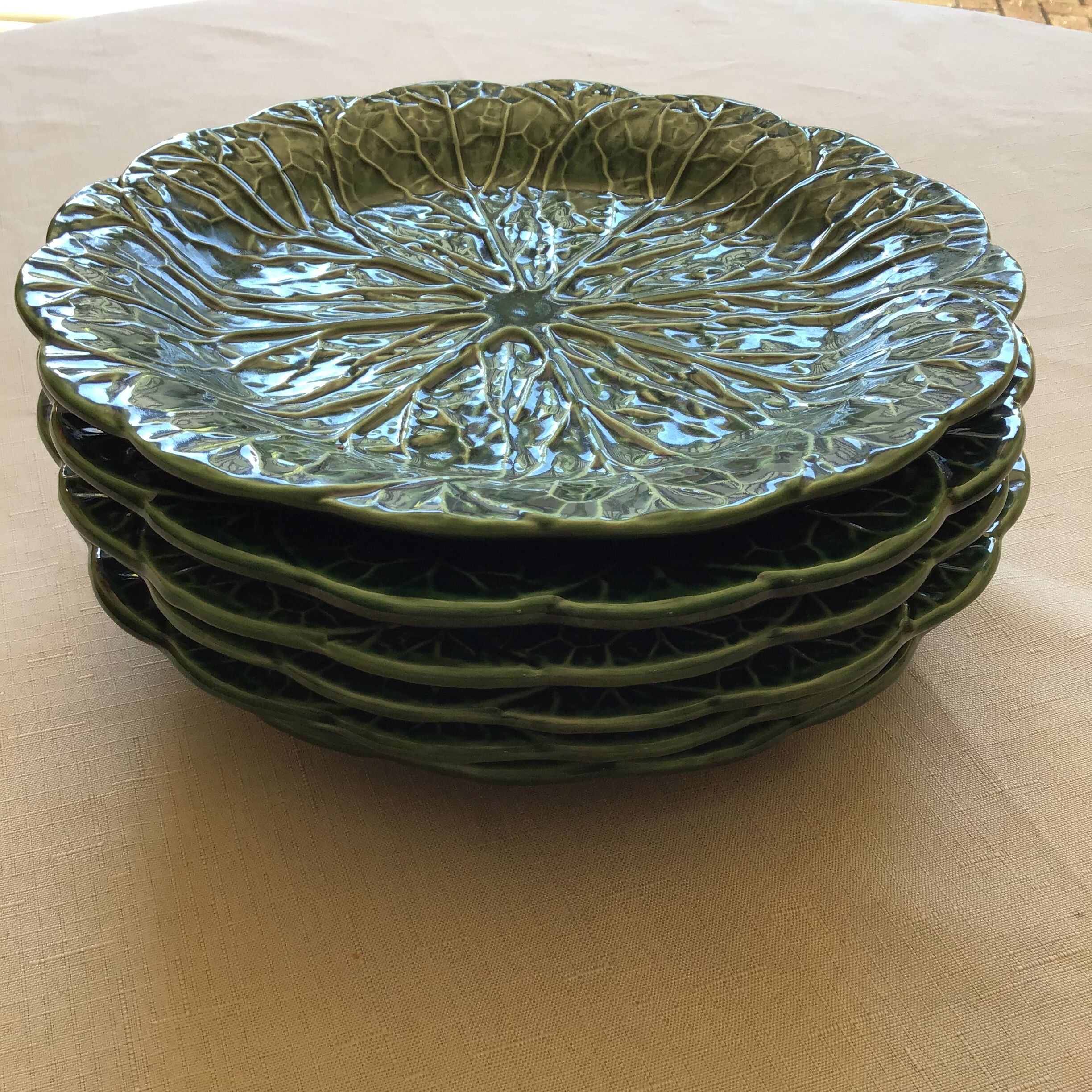 6 plates green slurry cabbage leaf