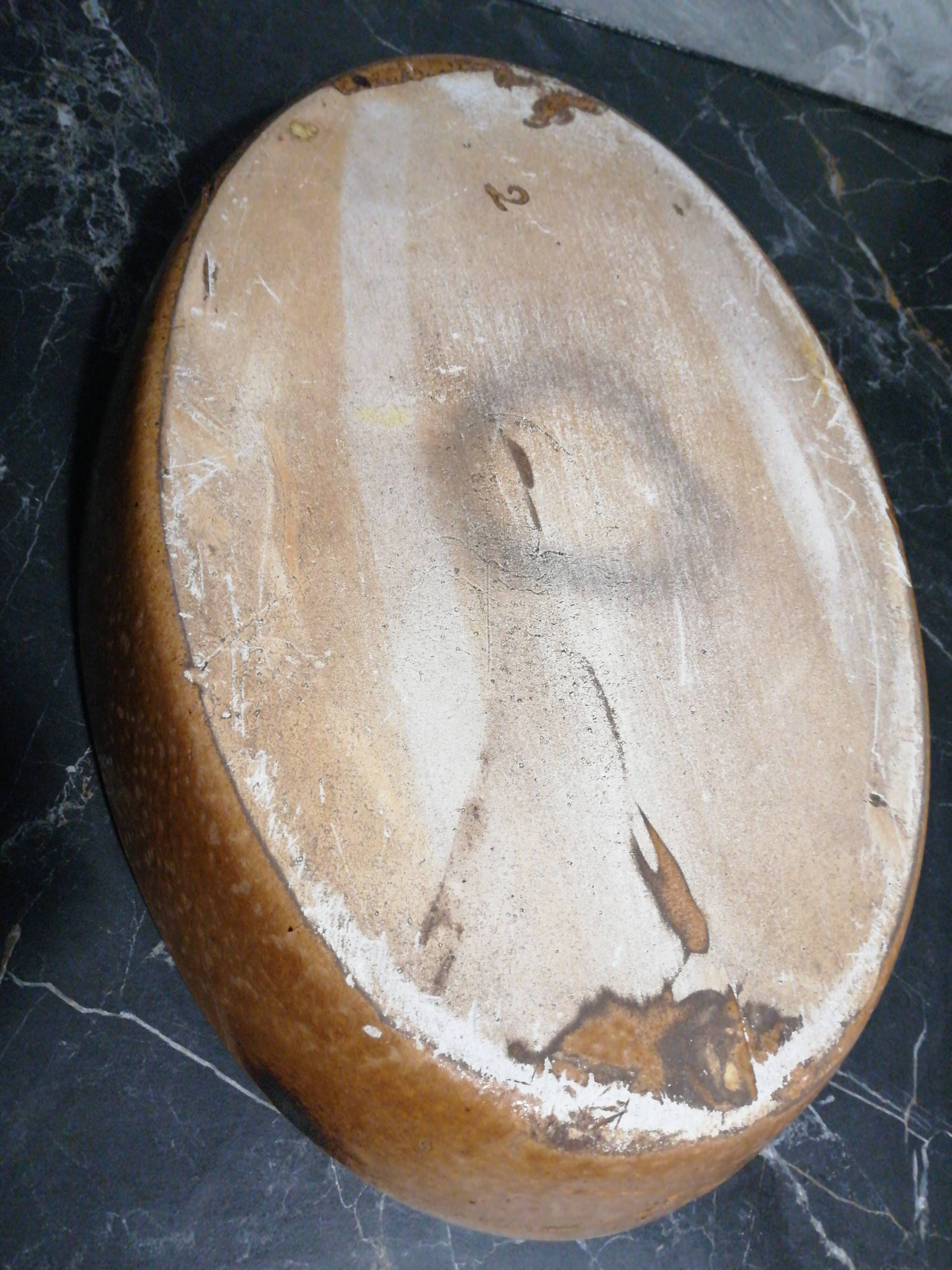 Glazed terracotta dish