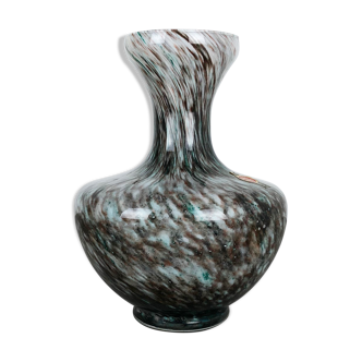 Vase opaline design Italie des années 1970