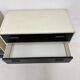Set of 2 black and white chests of drawers, 1970s
