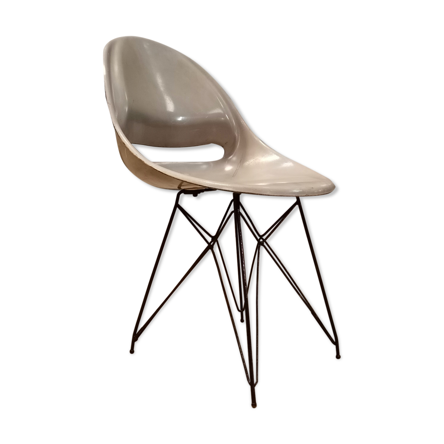 Grey Chair by Miroslav Navràtil Vertex edition 1959