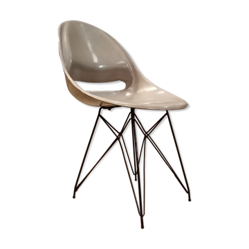 Chaise grise par Miroslav Navràtil édition Vertex 1959