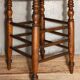 Stool in turned solid wood